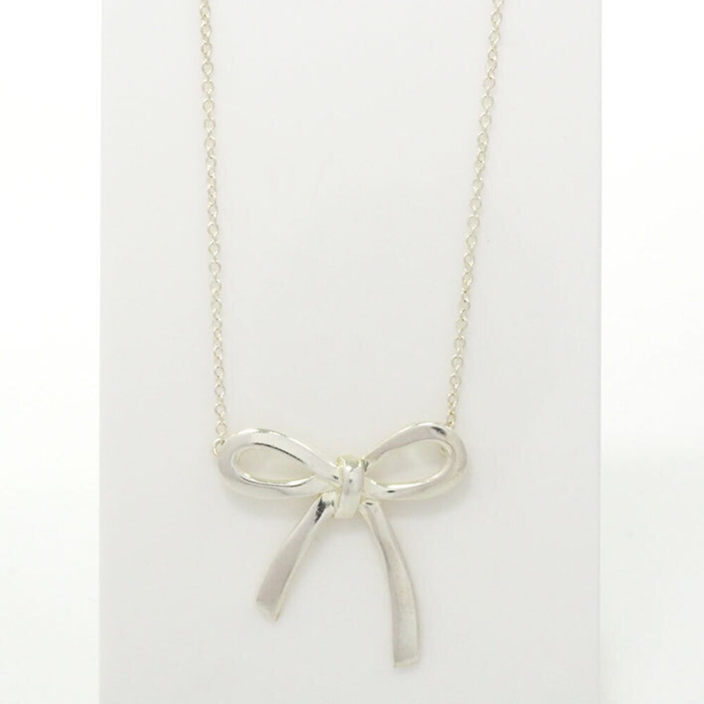 Tiffany Bow Ribbon Silver